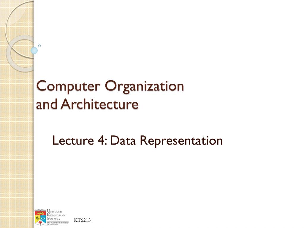 data representation in computer architecture ppt