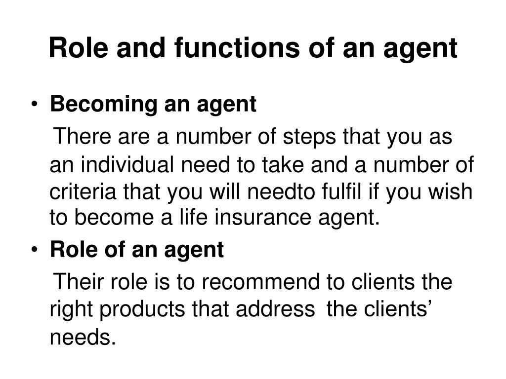 ppt how the insurance market operates powerpoint insurance agent responsibilities