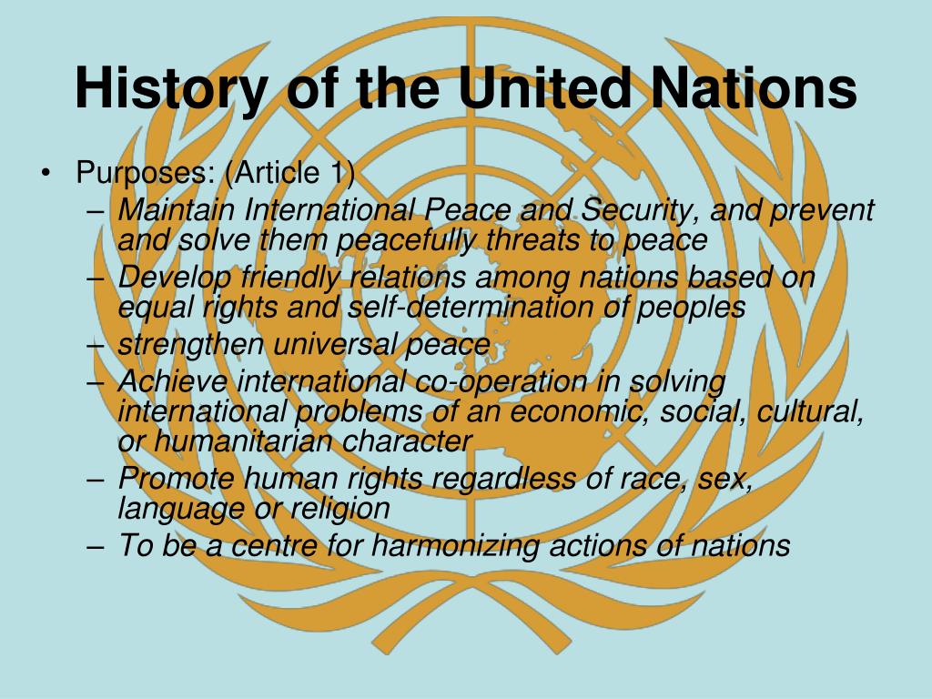 presentation on the united nations