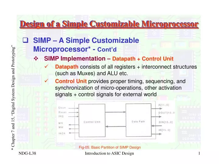 PPT - Design of a Simple Customizable Microprocessor PowerPoint ...