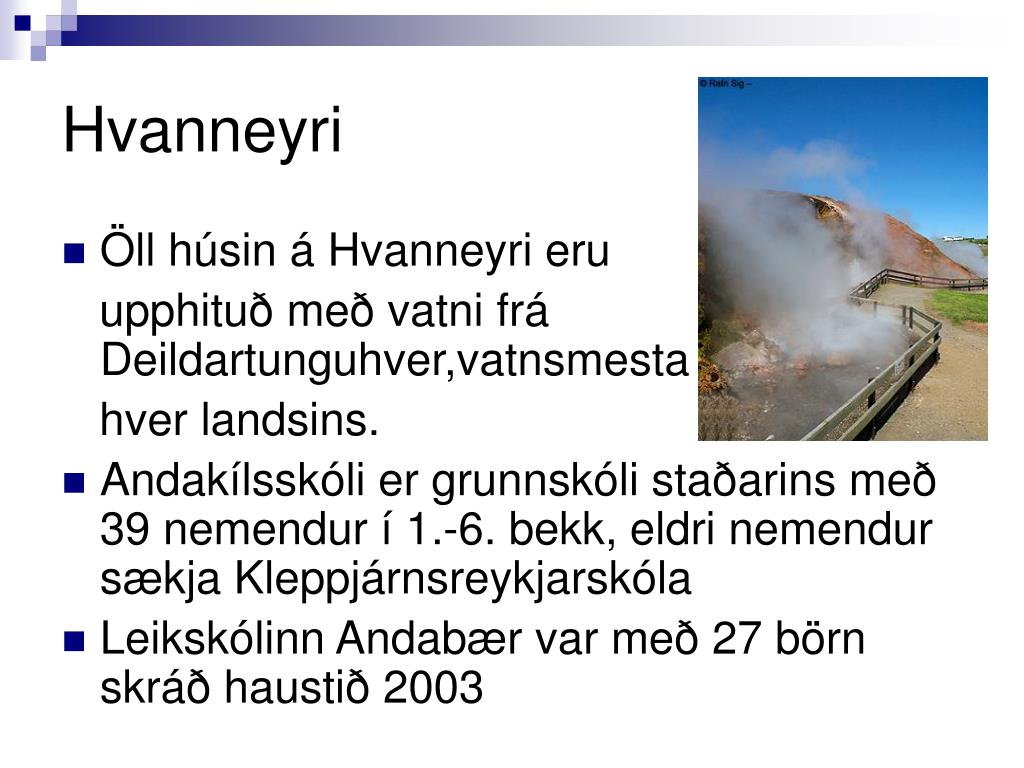 PPT - Landbúnaðarhéraðið Hvanneyri PowerPoint Presentation, free ...