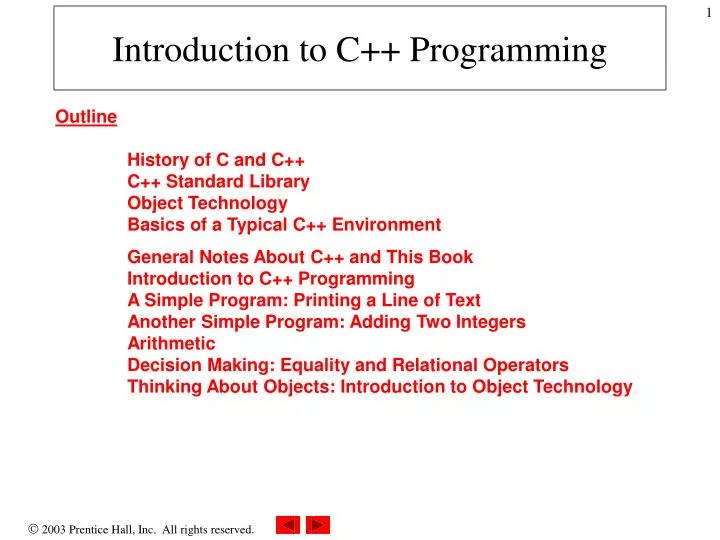 PPT - Introduction to C++ Programming PowerPoint Presentation, free ...