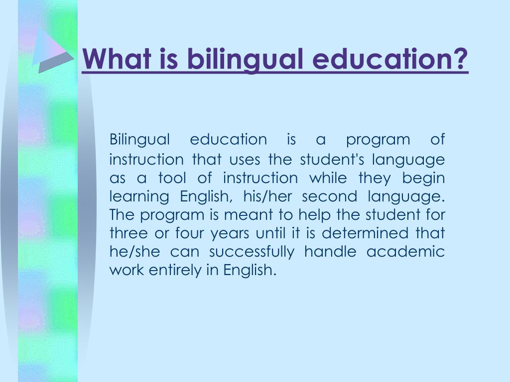 bilingual education powerpoint presentation