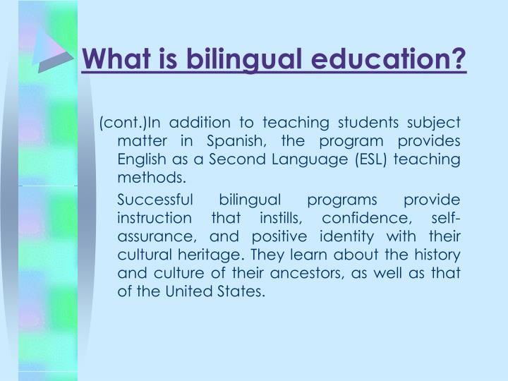 dissertation bilingual education