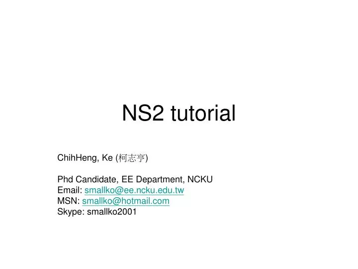 ns2 tutorial n.