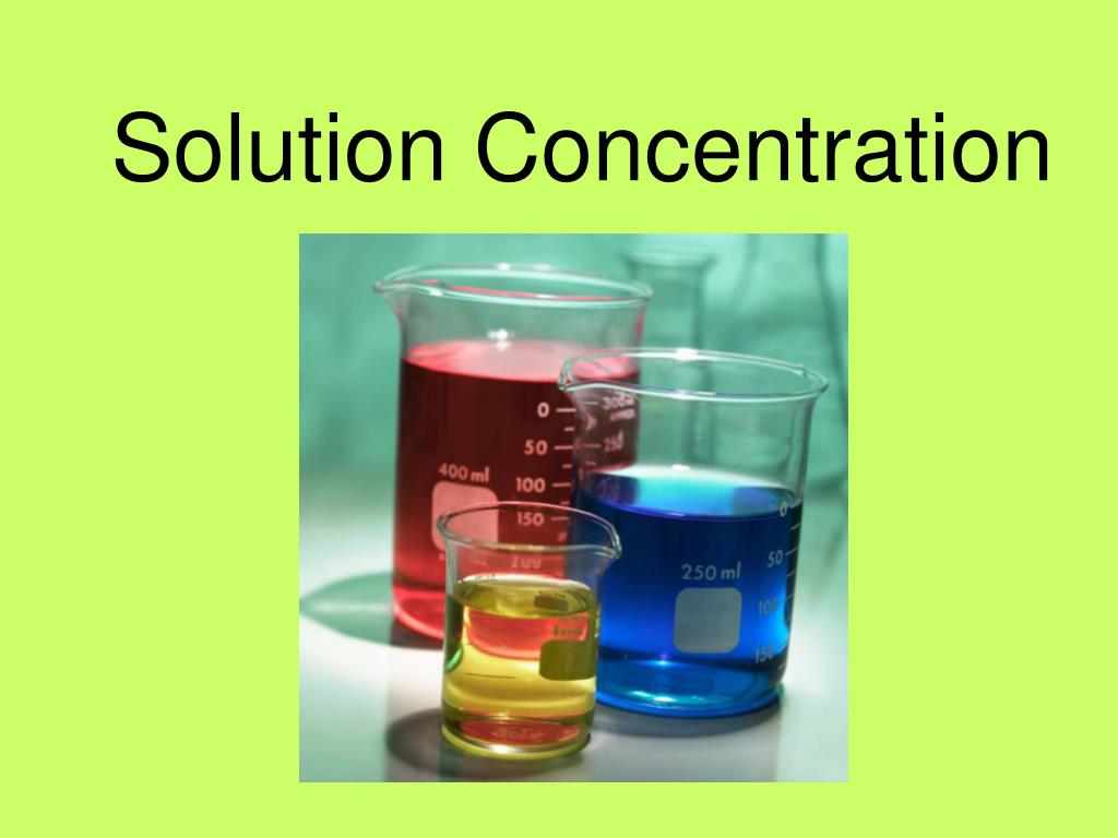 problem solving concentration of solution