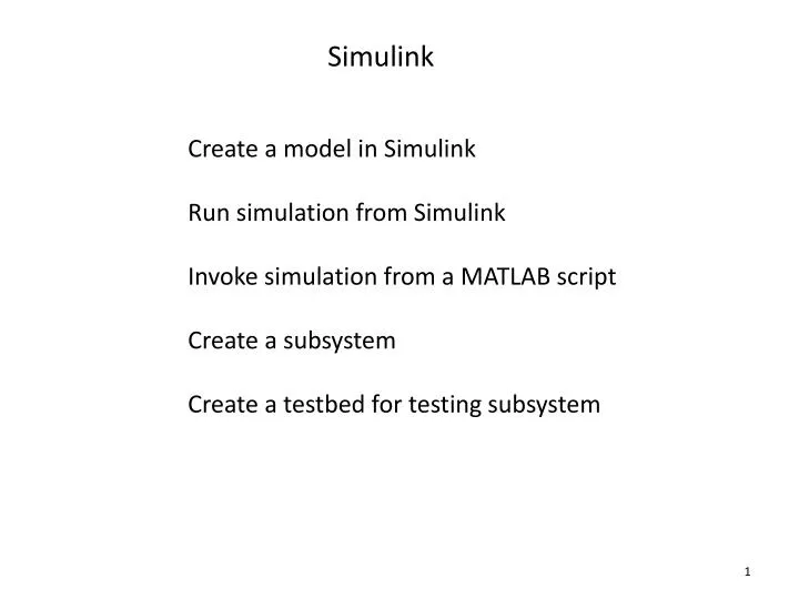 PPT - Simulink PowerPoint Presentation, free download - ID:6126401