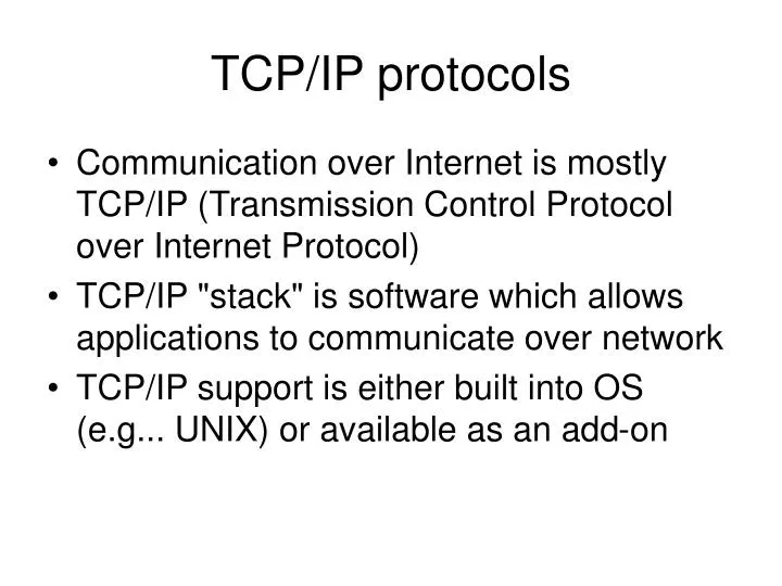 PPT - TCP/IP protocols PowerPoint Presentation, free download - ID:6127182 image.