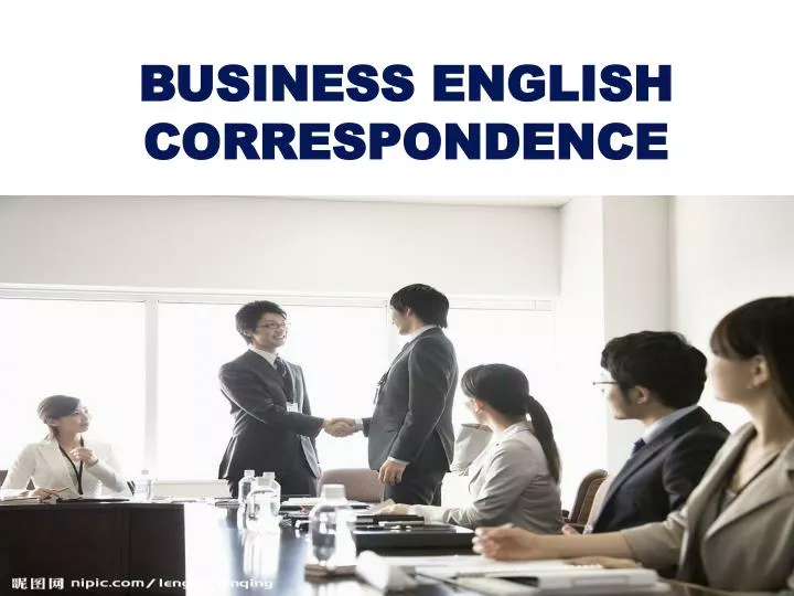 business english correspondence n.