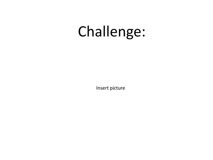 challenge n.