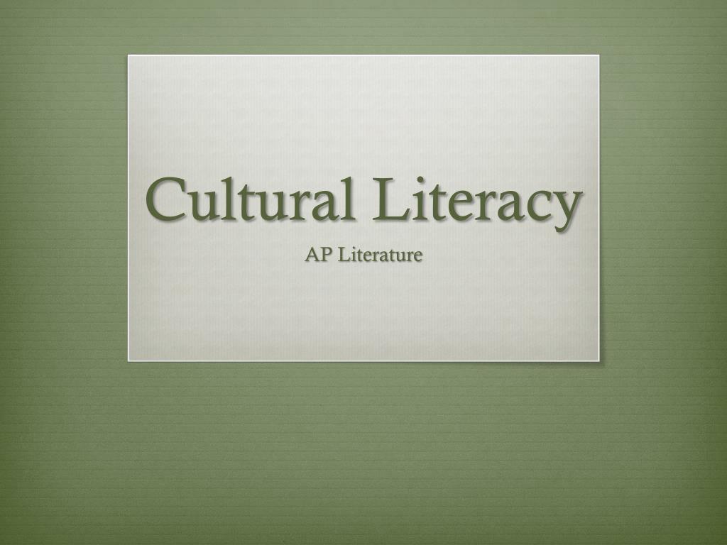 cultural literacy essay