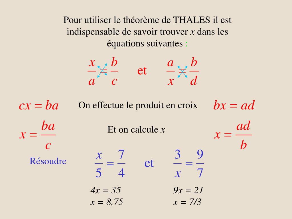 PPT - On effectue le produit en croix PowerPoint Presentation, free  download - ID:6130119