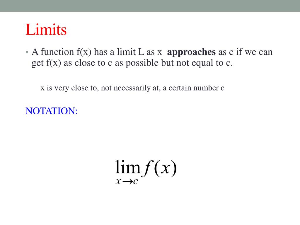 Ppt 1 2 finding limits numerically powerpoint presentation free