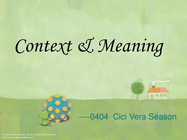 presentation context meaning