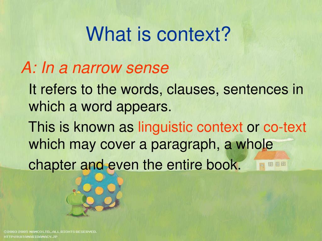 assignment context definition