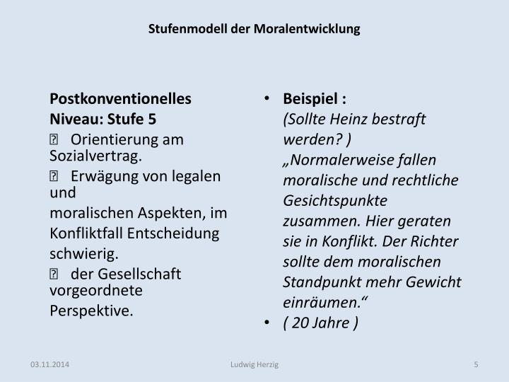 PPT - Stufenmodell der Moralentwicklung nach L. Kohlberg ...