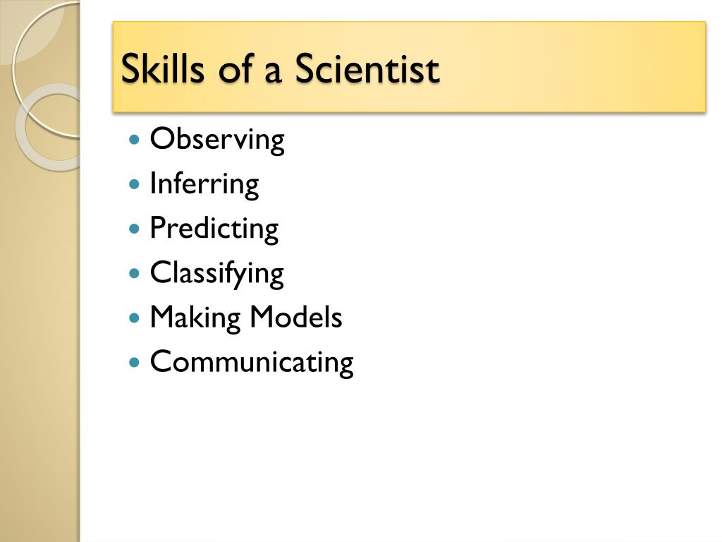skills of a research scientist