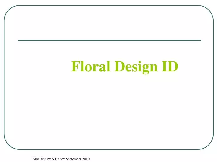 floral design id n.