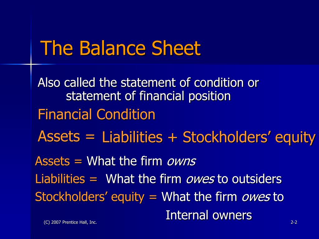 PPT - The Balance Sheet-Liabilities and Shareholders’ Equity PowerPoint