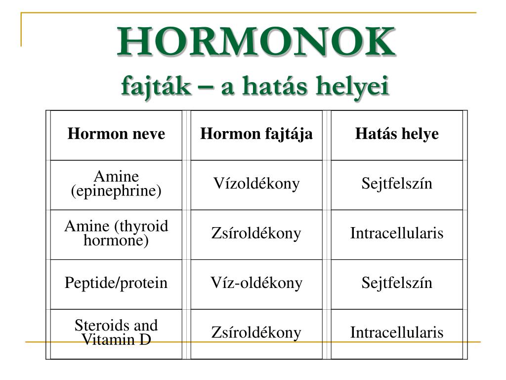 Hormonok hatása az idegrendszerre