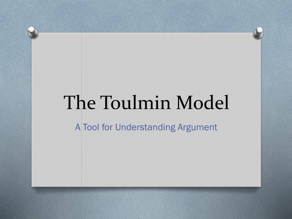 toulmin model powerpoint presentation