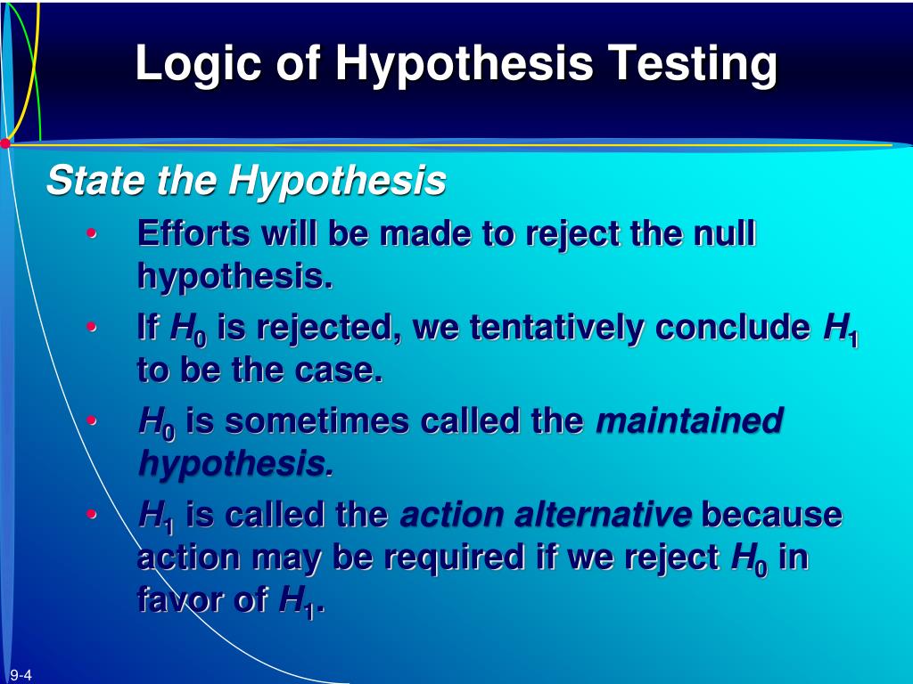 hypothesis and logic
