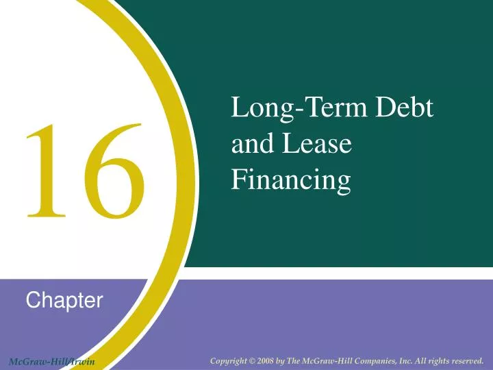 PPT LongTerm Debt and Lease Financing PowerPoint Presentation, free