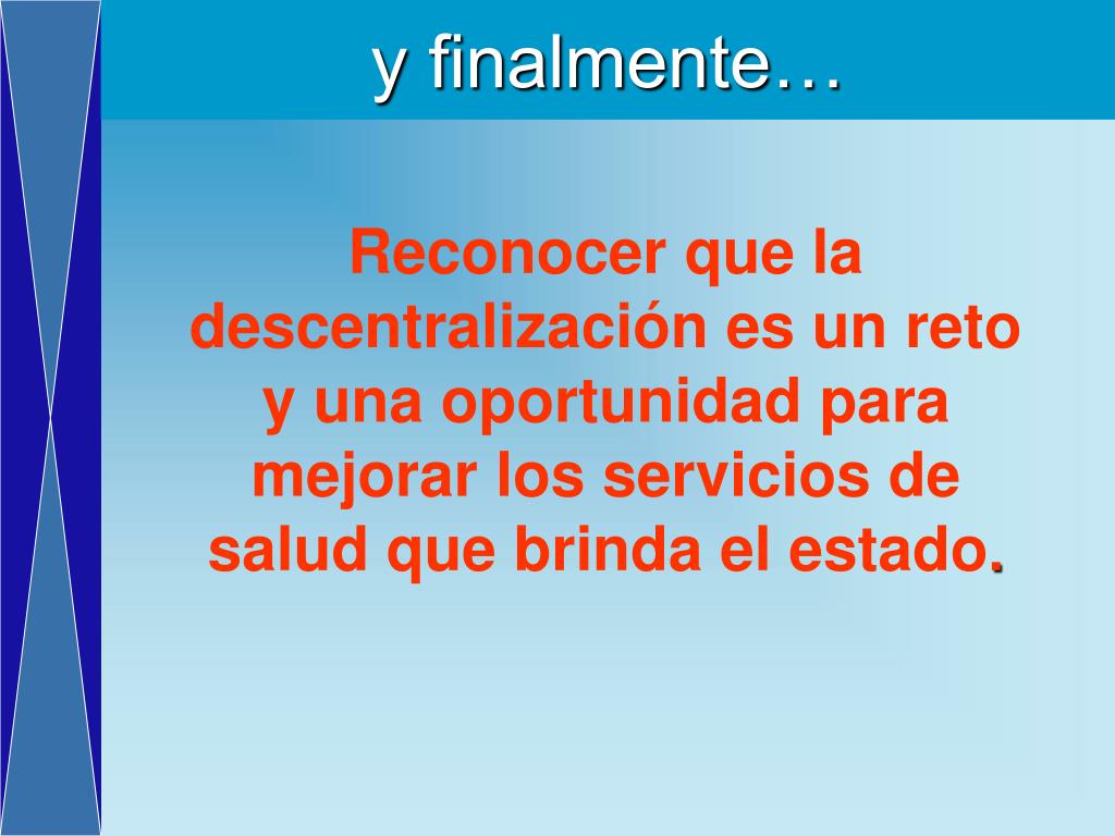PPT - Marco General de la Descentralización en Salud PowerPoint ...