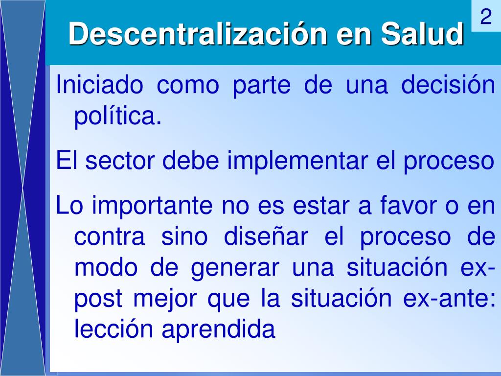 PPT - Marco General de la Descentralización en Salud PowerPoint ...