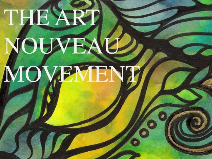 the art nouveau movement n.