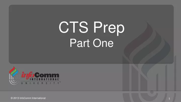 cts prep part one n.