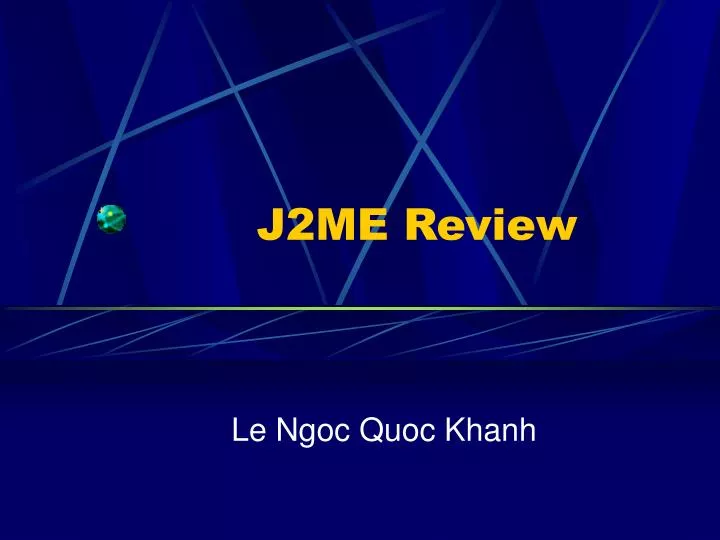 j2me review n.