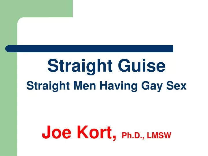 presentation joe gay escort