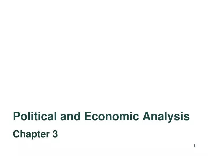 political and economic analysis n.