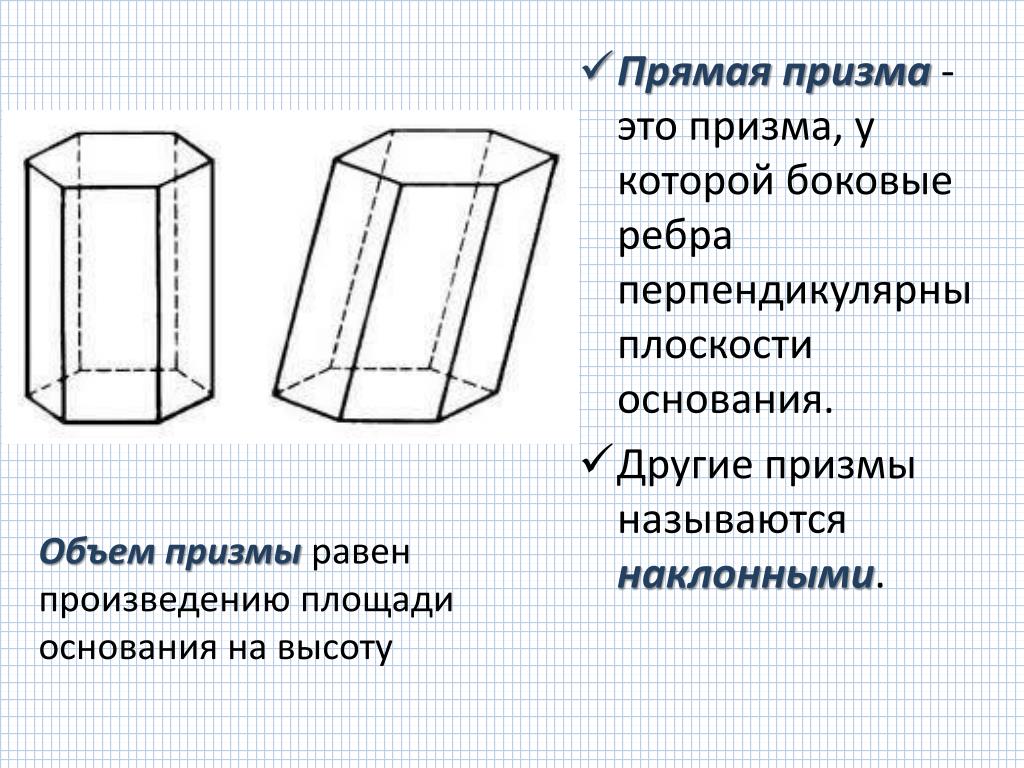 Какая призма является прямой