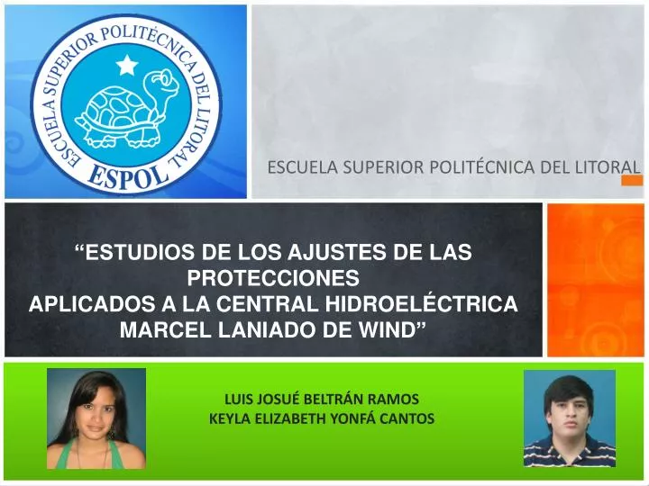 PPT - ESCUELA SUPERIOR POLITÉCNICA DEL LITORAL PowerPoint Presentation ...