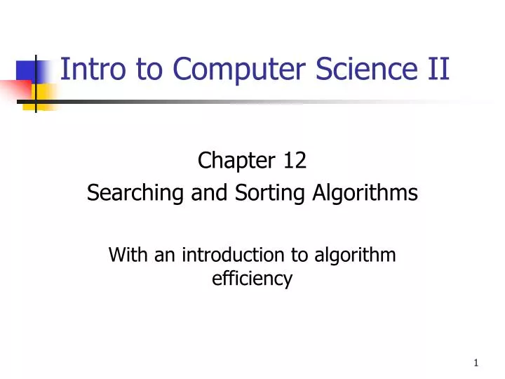 PPT - Intro to Computer Science II PowerPoint Presentation, free ...