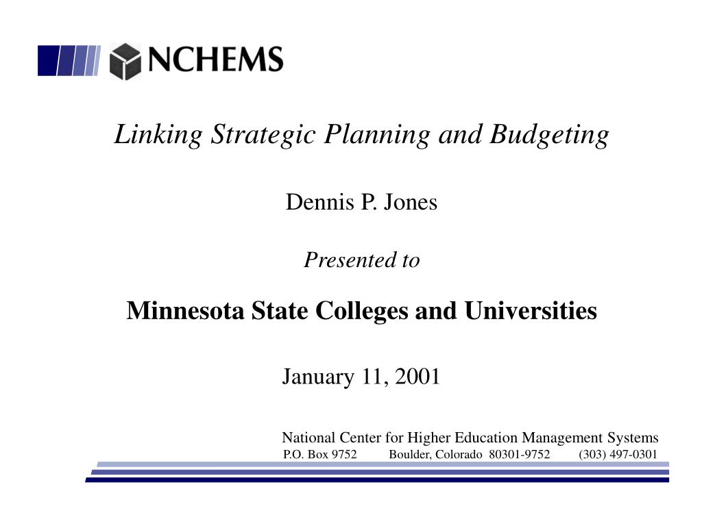 strategic planning and budgeting ppt