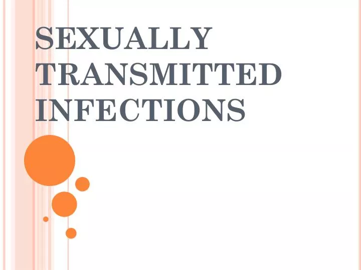 sexually transmitted infections n.