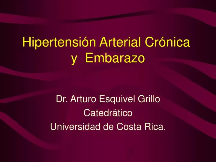 La hipertensión arterial en el embarazo