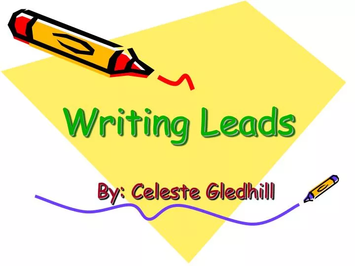 writing leads n.
