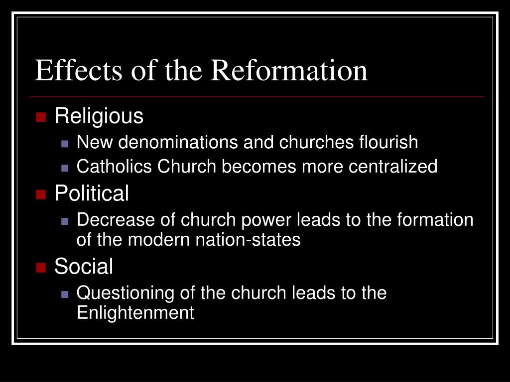 protestant reformation cause and effect essay