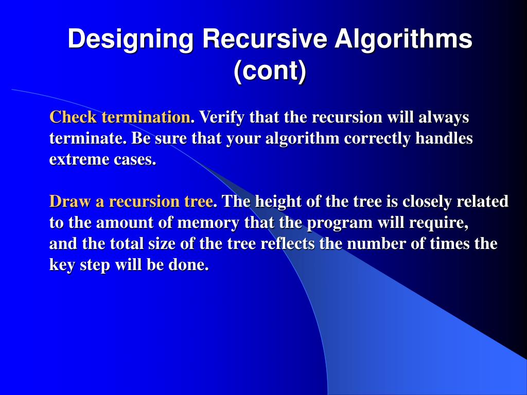 PPT - Chapter5 RECURSION PowerPoint Presentation, free download - ID ...