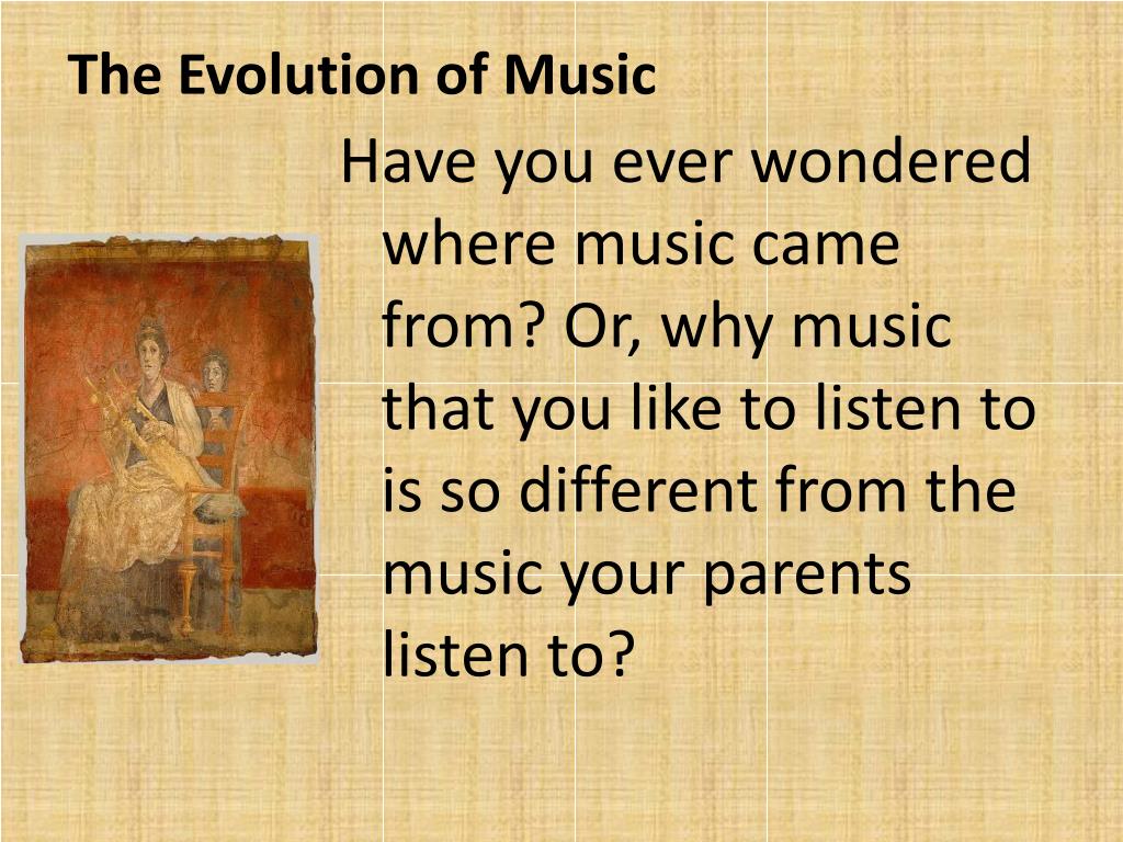 evolution of music presentation