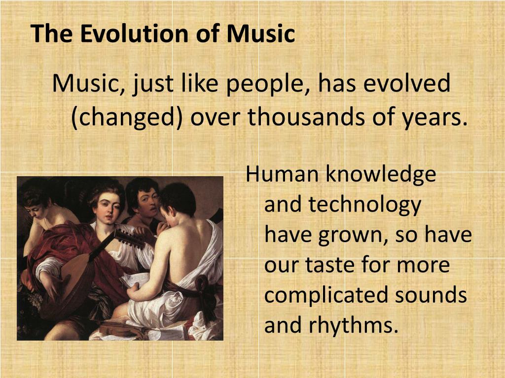 evolution of music presentation
