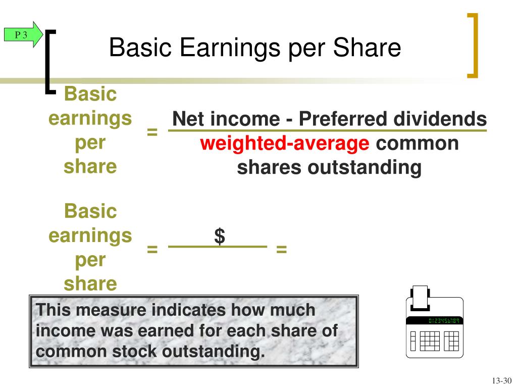 earnings per share formula earnings per share formula