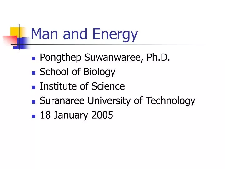 man and energy n.