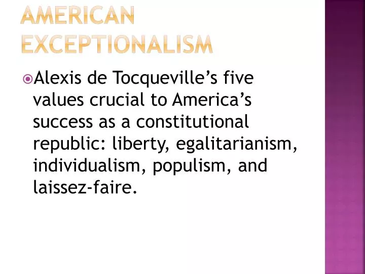 PPT - American Exceptionalism PowerPoint Presentation, Free Download ...