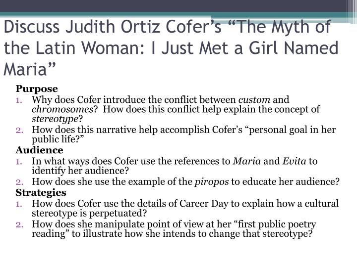 the myth of the latin woman analysis