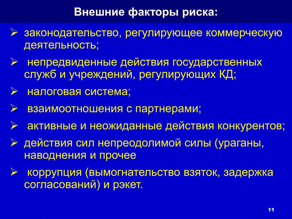 Внешние факторы возможности